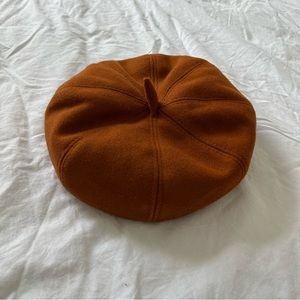 Dark Burnt Orange Womens Beret